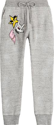 Cotton Sweatpants With Patches