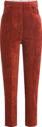 Cropped Corduroy Pants 