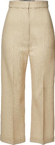 Textuted Wool Sabbia Trousers