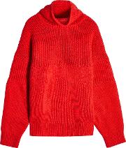 Pullover With Fleece Wool And Angora