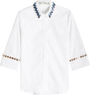 Rita Embellished Cotton Shirt