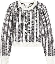 Printed Pullover With Merino Wool 