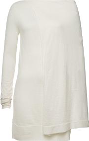 Knit Cashmere Tunic With Cape Detail