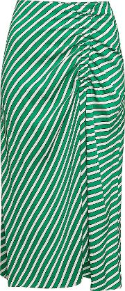Malibu Striped Midi Skirt