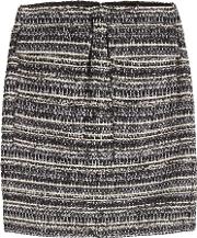 Tweed Skirt With Wool 