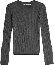 T By Alexander Wang Ribbed Pullover With Wool 