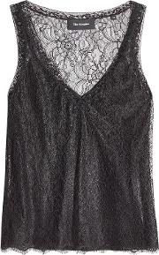 Top With Lace Overlay