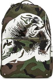 Rockstud Printed Camouflage Backpack