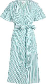 Jayel Striped Cotton Shirt Dress