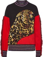 Printed Pullover With Wool And Cashmere