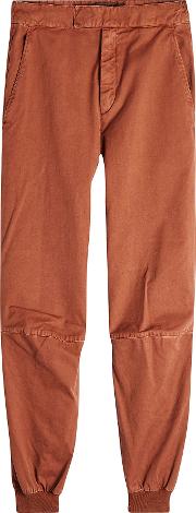Cotton Pants With Fitted Ankles