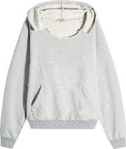 Distressed Cotton Hoodie 