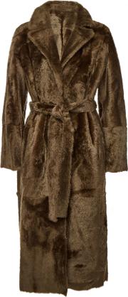 Lacon Reversible Fur Coat With Lambskin