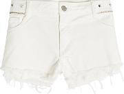 Paly Spikes Cut Off Shorts