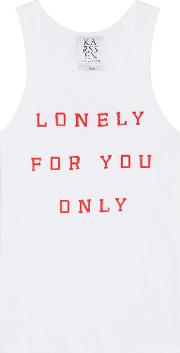 Lonely For You Only Racerback Tank