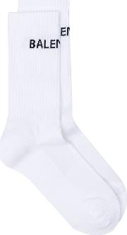Logo Print Cotton Socks 