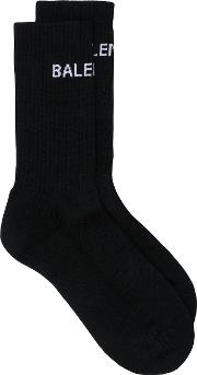 Logo Print Cotton Socks 