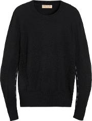 Merino Wool Sweater With Tartan Details 