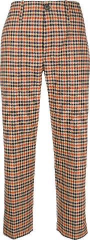 Tony Cropped Check Trousers 