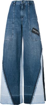 Cotton Wide Leg Jeans 