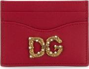 Leather Credit Card Holder With Dg Logo 