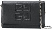 Emblem Leather Chain Wallet 