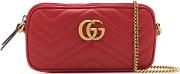 Gg Marmont Leather Clutch 