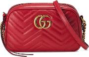 Gg Marmont Small Leather Shoulder Bag 