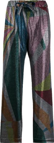 Geometric Printed Trousers 