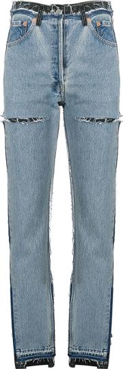 Cotton Reworked Denim Jeans 