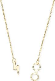 Gold Plated Glasses Lariat Necklace As18hp36g