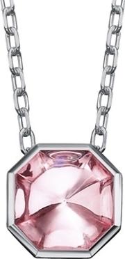 L Illustre Small Pink Crystal Necklace 2611926