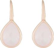 Ladies Alba Rose Quartz Teardrop Dropper Earrings Wsbz00478.r