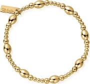 Gold Plated Cute Oval Bracelet Gbcor