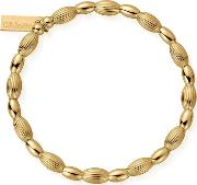 Gold Plated Double Rice Bracelet Gbcod