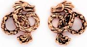 Bodhi Rose Gold Plated Dragon Stud Earrings Cret0404ar
