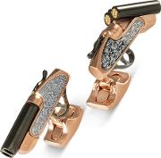 Rose Gold Shotgun Cufflinks Bmc1309c0001