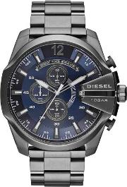 Mens Mega Chief Stainless Steel Gunmetal Bracelet Watch Dz4329