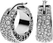 Ladies Stainless Steel Crystal 'glitz' Hoop Earrings Nj2030040
