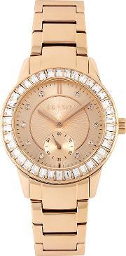 Ladies Seren Rose Gold Plated Bracelet Watch Es107422003