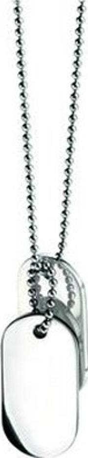 Double Oval Dog Tag Pendant Fb N2686