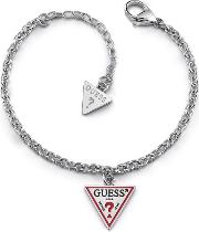 La Er Stainless Steel Triangle Logo Chain Bracelet Ubb29061 L