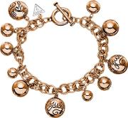 Rose Gold Plated Ball Charm Bracelet Ubb51201