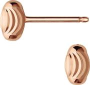 Essentials Rose Gold Plated Oval Stud Earrings 5040.2983
