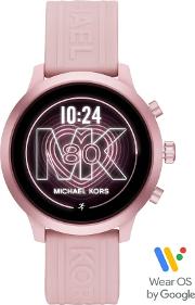 Ladies Mkgo Pink Rubber Strap Smartwatch Mkt5070