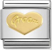 Classic Symbols Groom Heart Charm 03016234