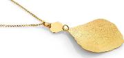 Ninfea Gold Plated Leaf Pendant 142844008