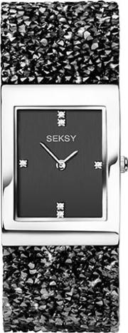 Seksy Rocks Ladies Stainless Steel Bracelet Watch 2573
