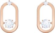 North Rose Gold Plated Open Pave Stud Earrings 5468118