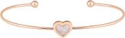 Heshra Rose Gold Finish Mother Of Pearl Heart Cuff Tbj2233 24 46